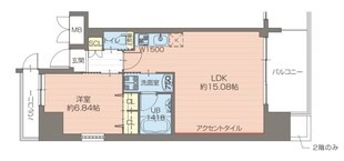 プレジオ江坂ROUGEの物件間取画像